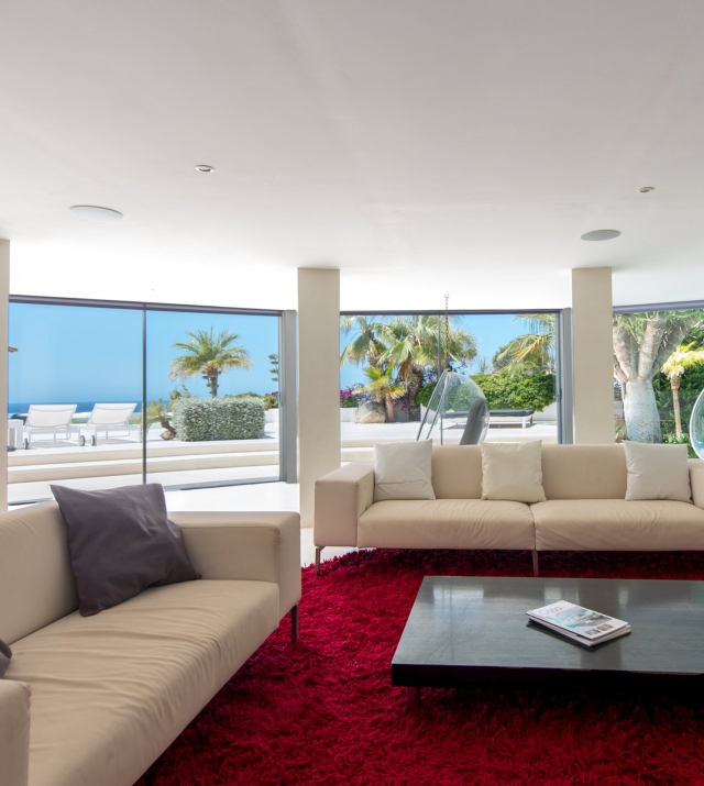 Resa Estates modern villa for sale te koop Cala Tarida Ibiza living room interior.jpg